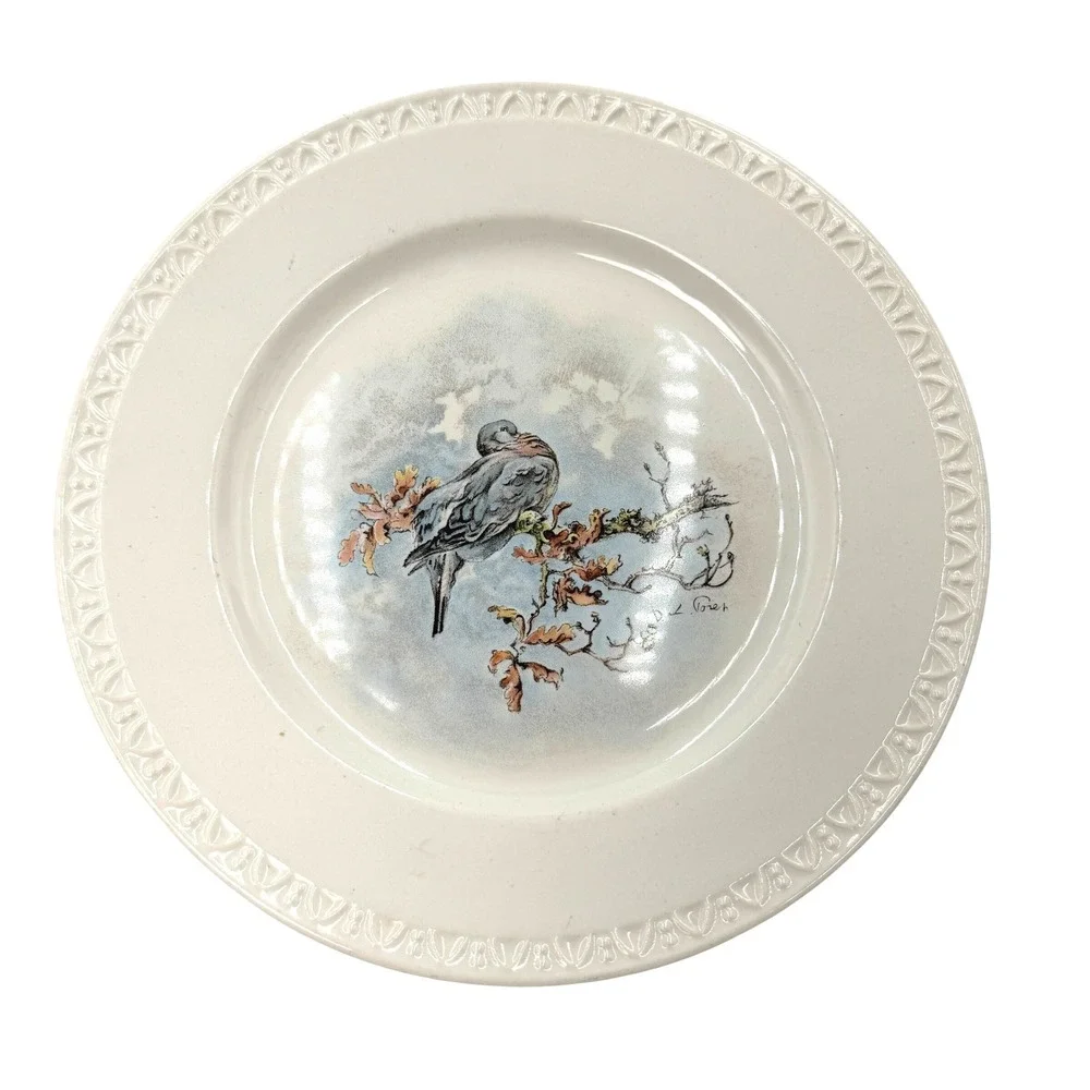 Villeroy & Boch Decor Fontainebleau Bird Plate X De Poret Luxembourg 8 Inch